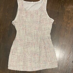 Sleeveless Tweed Dress